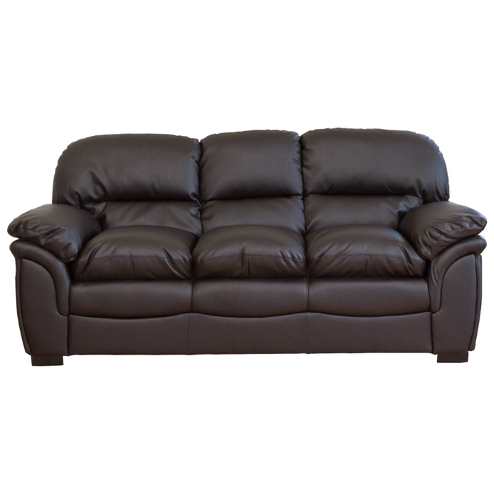 Brown Leather 3 Seater Sofa – Classic Warmth with Refined Comfort