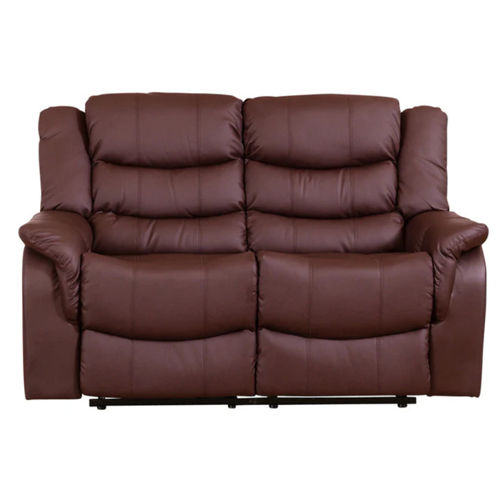 Burgundy Leather 2 Seater Recliner Sofa – Luxury Reclining Comfort