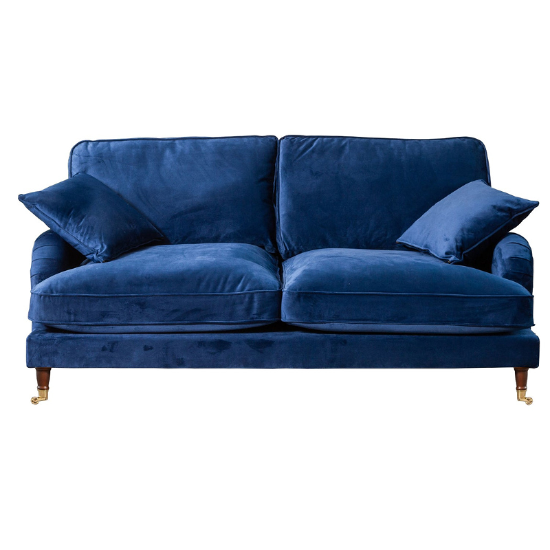 Mayfair Marine Velvet 3 Seater Sofa – Luxury Velvet Seating