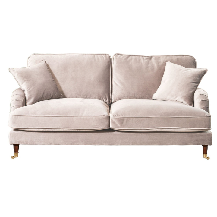 Mayfair Silver Velvet 3 Seater Sofa – Elegant Contemporary Seating