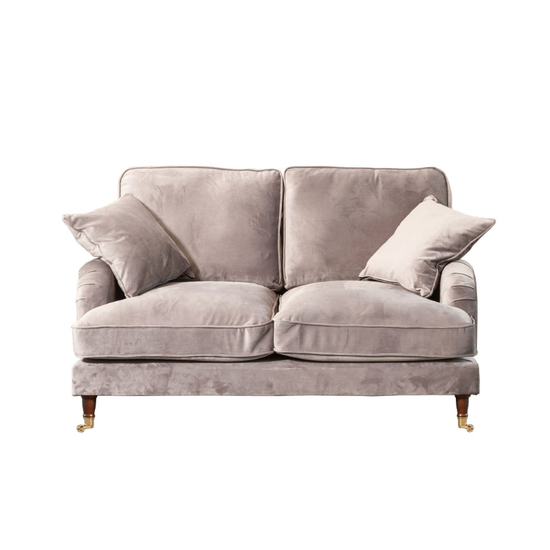 Mayfair Grey Velvet 2 Seater Sofa – Contemporary Velvet Comfort