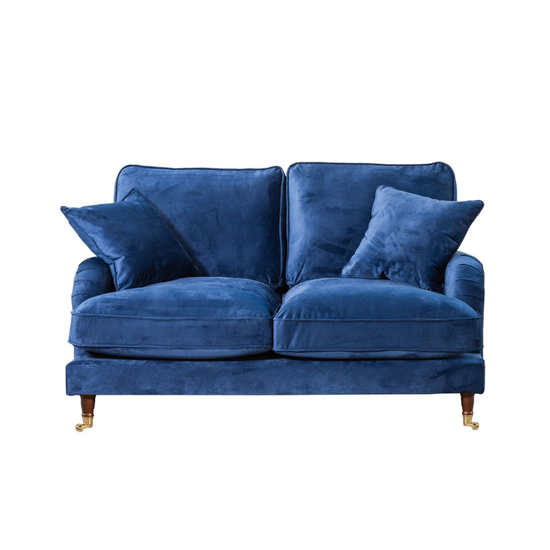 Mayfair Marine Velvet 2 Seater Sofa – Luxury Velvet Seating