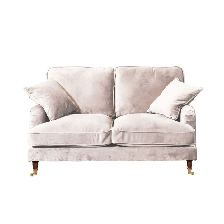 Mayfair Silver Velvet 2 Seater Sofa – Elegant Contemporary Seating