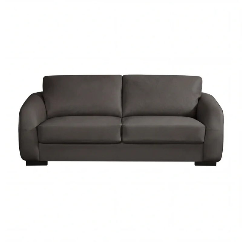 Oxford Brown Bonded Leather 3 Seater Sofa – Classic Comfortable Seating