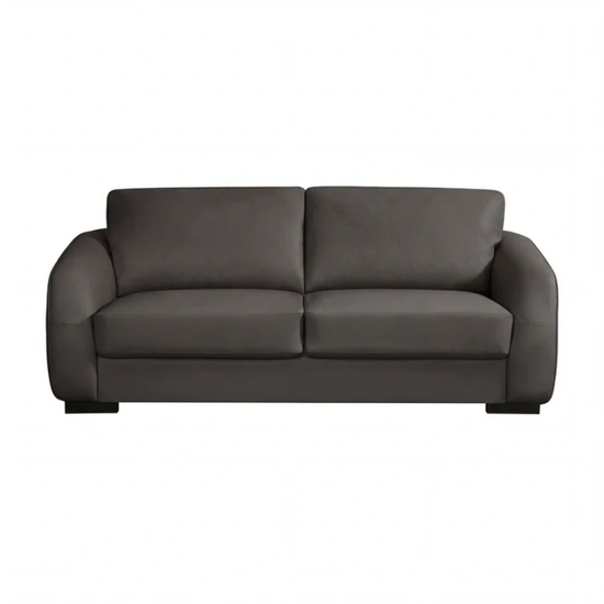 Oxford Brown Bonded Leather 3 Seater Sofa – Classic Comfortable Seating