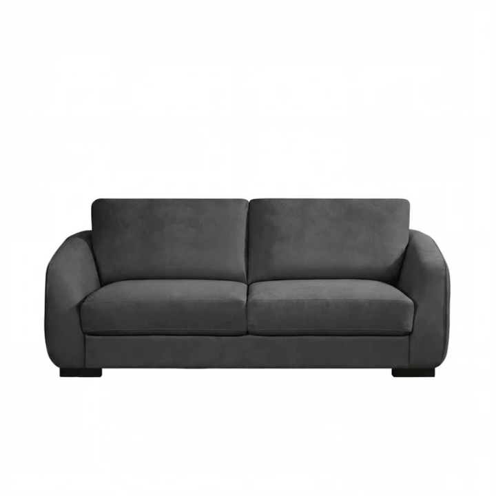 Harbour Charcoal Grey Textured Fabric 3 Seater Sofa – Contemporary Comfort