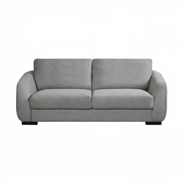 Harbour Grey Textured Fabric 3 Seater Sofa – Modern Spacious Seating