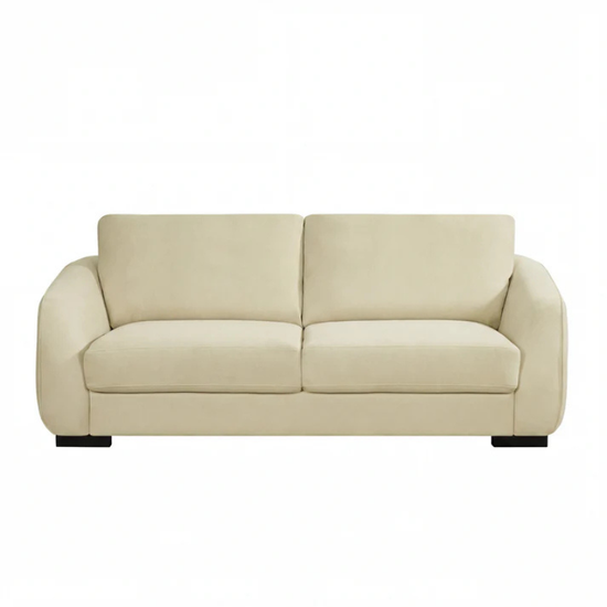 Harbour Oat Textured Fabric 3 Seater Sofa – Elegant Neutral Comfort