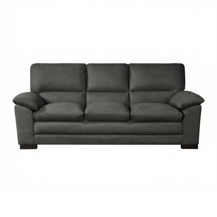 Ashton Charcoal Grey Textured Fabric 3 Seater Sofa – Contemporary Comfort
