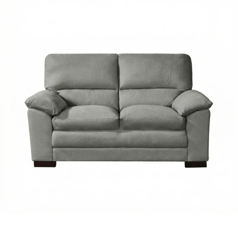 Ashton Grey Textured Fabric 2 Seater Sofa – Modern Compact Comfort
