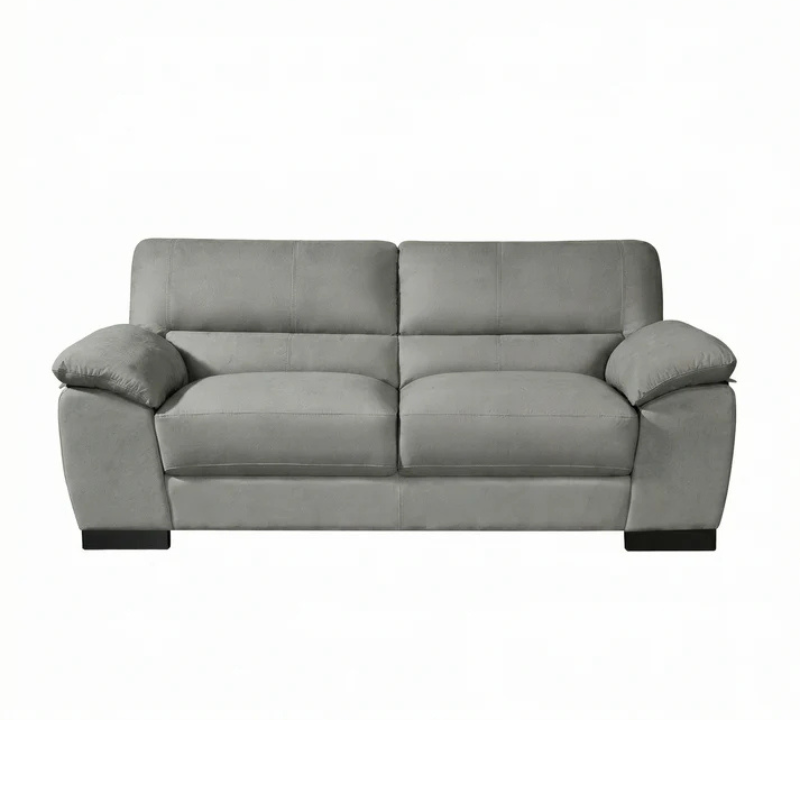 Linton Grey Textured Fabric 3 Seater Sofa – Modern Spacious Seating