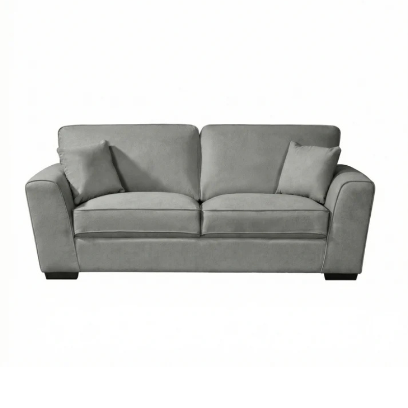 Langford Grey Textured Fabric 3 Seater Sofa – Modern Spacious Seating