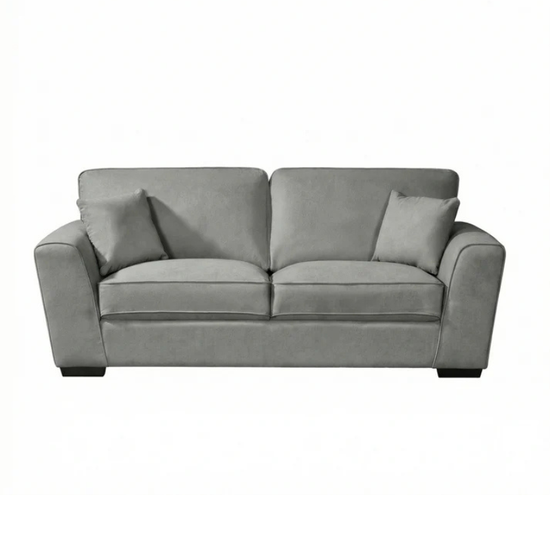 Langford Grey Textured Fabric 3 Seater Sofa – Modern Spacious Seating