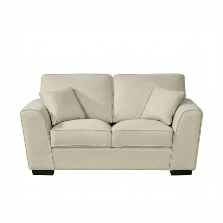 Langford Oat Textured Fabric 2 Seater Sofa – Elegant Neutral Seating