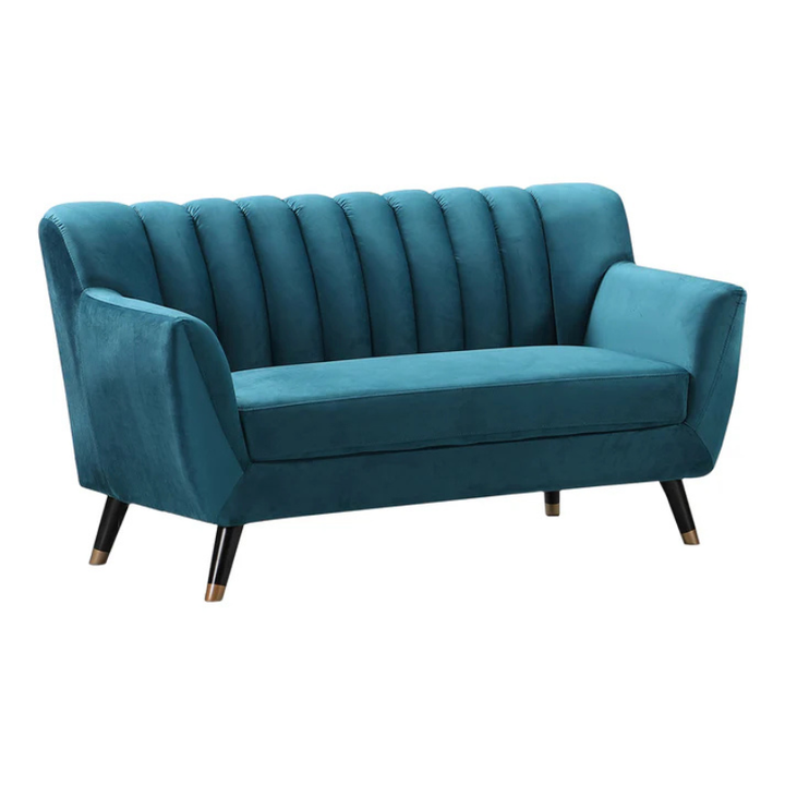 Vermont Teal Velvet 2 Seater Sofa – Stylish Modern Velvet Sofa
