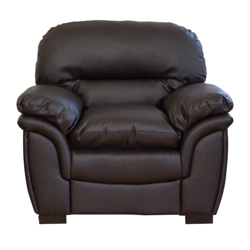 Harper Brown Leather Armchair – Comfortable Supportive Seating