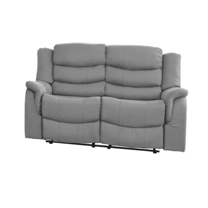 Windsor Light Grey Fabric 2 Seater Recliner Sofa – Comfortable Support Seating