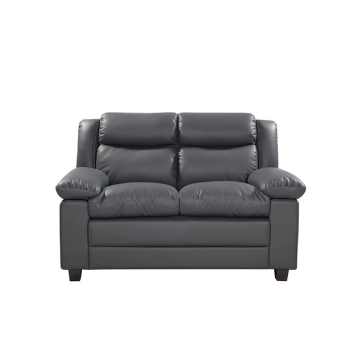 Bradford Grey Leather 2 Seater Sofa – Modern Comfort Seating