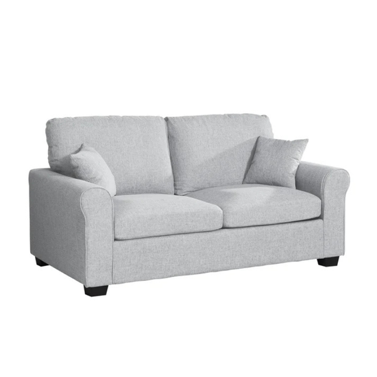 Hudson Light Grey Textured Fabric Sofa Bed – Stylish Space Saving Sofa Bed