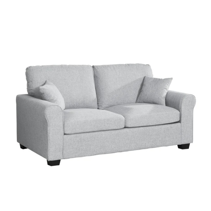 Hudson Light Grey Textured Fabric Sofa Bed – Stylish Space Saving Sofa Bed