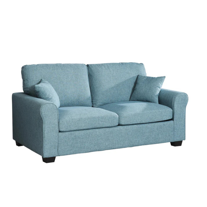Hudson Teal Textured Fabric Sofa Bed – Modern Guest Bed Solution