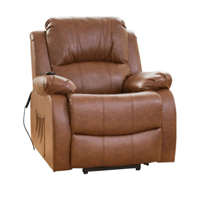 Chatsworth Tan Dual Motor Leather Lift Assist Recliner Chair