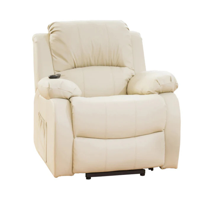 Chatsworth Cream Dual Motor Leather Lift Assist Recliner Chair