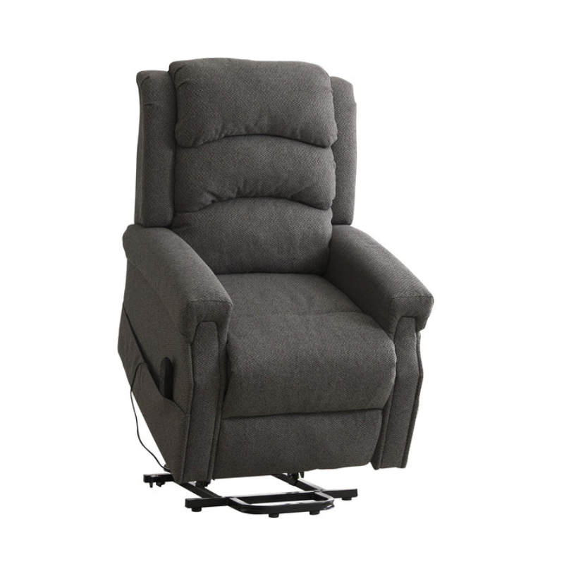 Ashbourne Dark Grey Fabric Dual Motor Lift Assist Recliner Chair