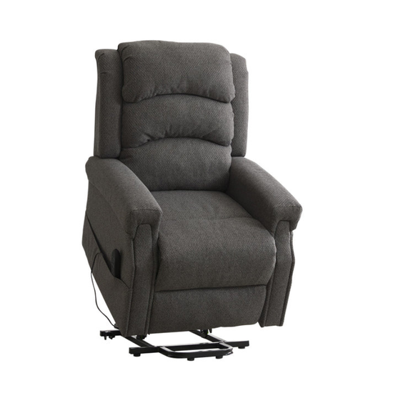 Ashbourne Dark Grey Fabric Dual Motor Lift Assist Recliner Chair