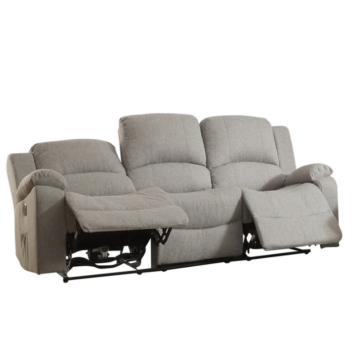 Hartford Light Grey Fabric 3 Seater Electric Recliner Sofa – Supportive Comfort Seating