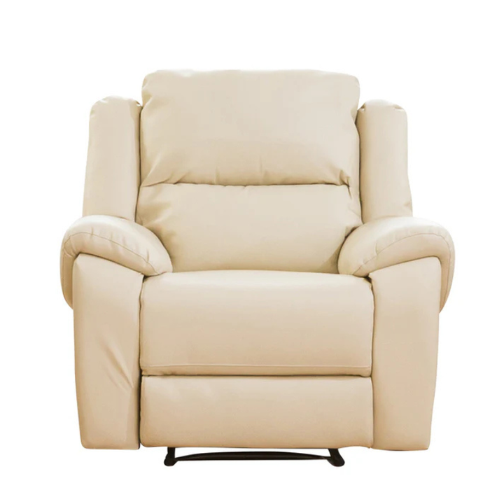Dalton Cream Leather Electric Recliner Armchair