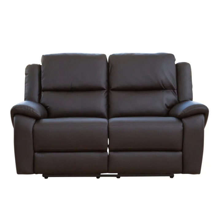 Dalton Brown Leather 2 Seater Electric Recliner Sofa