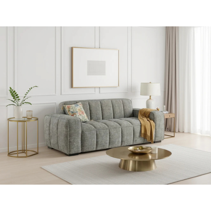 Paris Grey Sofa 3 Seater – Fabric Couch with Modern Design & Spacious Comfort