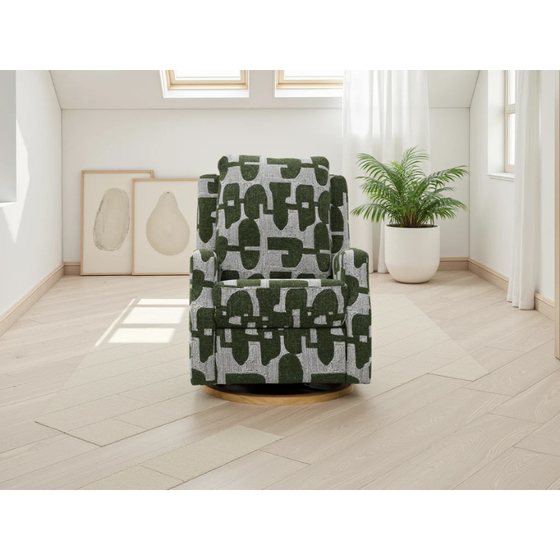 Seville Green Electric Reclining Chair – Fabric Rocker Recliner with USB & USB-C Charging