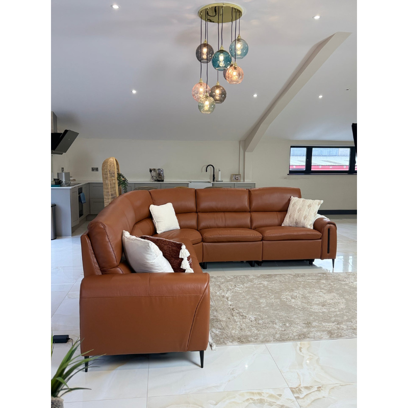 Chicago Charcoal Universal Corner Sofa | Modern Fabric Corner Sofa UK