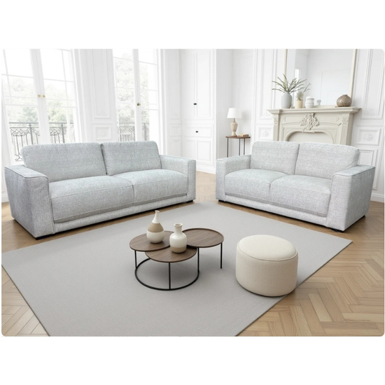 Marlow Beige Sofa 3+2 Set | Modern Fabric Sofa Suite UK