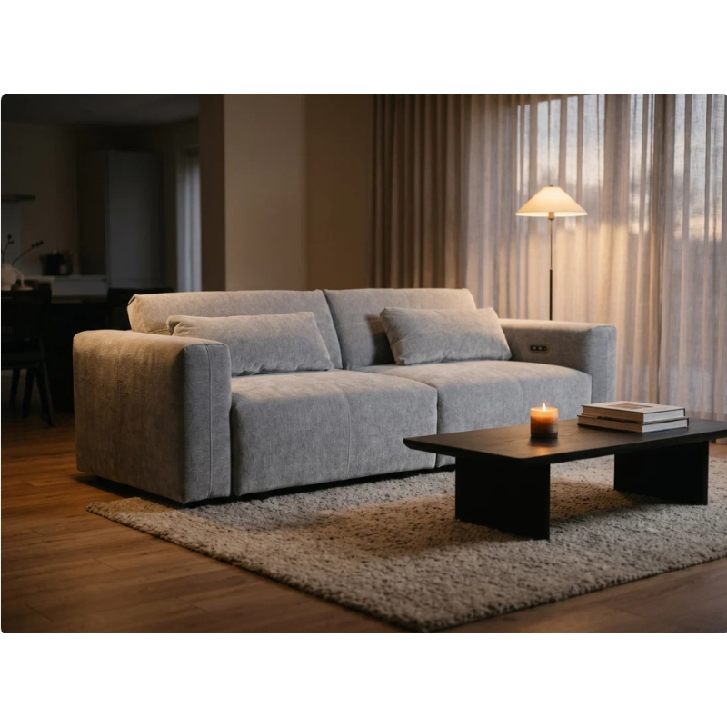 Prescott Grey Electric Sofabed | Modern Electric Sofa Bed UK