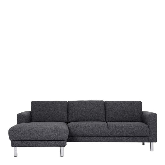 Cleveland Chaiselongue Sofa (LH) in Nova Anthracite W 2340 x H 810 x D 1430 mm-Sofa-FTG-