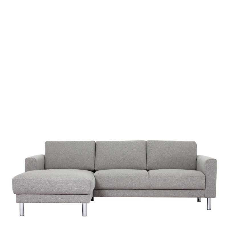 Cleveland Chaiselongue Sofa (LH) in Nova Light Grey W 2340 x H 810 x D 1430 mm-Sofa-FTG-