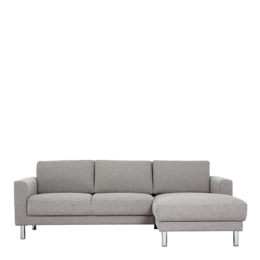 Cleveland Chaiselongue Sofa (RH) in Nova Light Grey W 2340 x H 810 x D 1430 mm-Sofa-FTG-