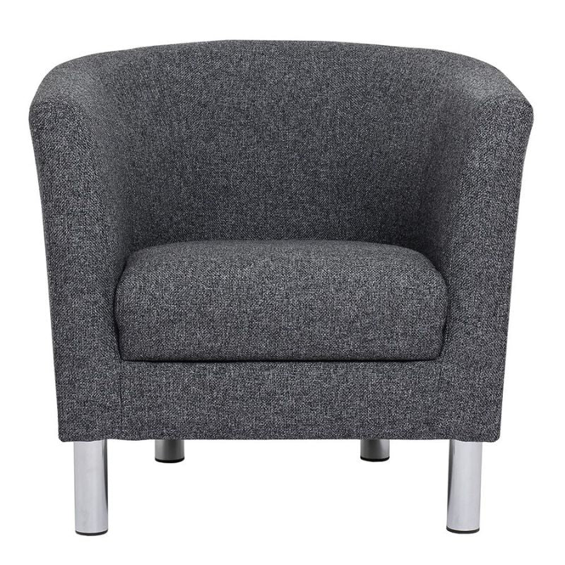 Cleveland Armchair in Nova Anthracite W 170 x H 720 x D 680 mm-Arm Chair-FTG-