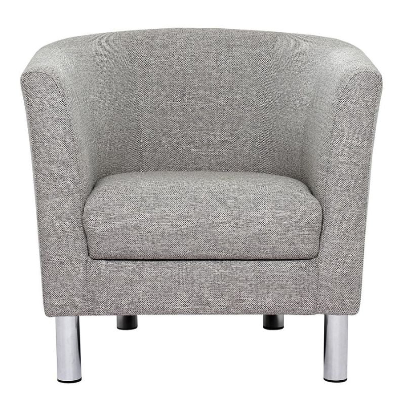 Cleveland Armchair in Nova Light Grey W 170 x H 720 x D 680 mm-Arm Chair-FTG-