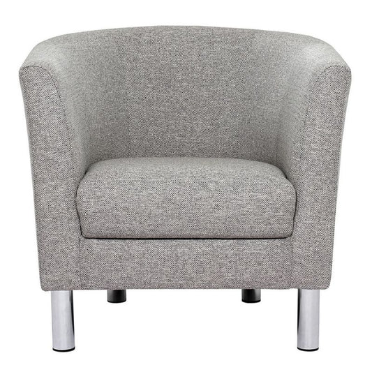 Cleveland Armchair in Nova Light Grey W 170 x H 720 x D 680 mm-Arm Chair-FTG-