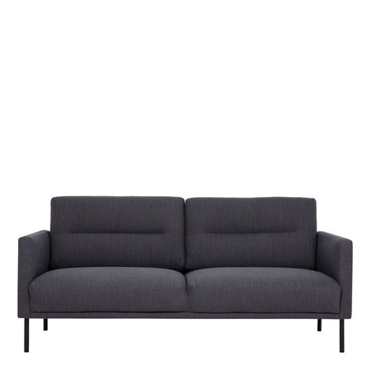 Larvik 2.5 Seater Sofa - Anthracite, Black Legs W 1750 x H 790 x D 860mm-Sofa-FTG-