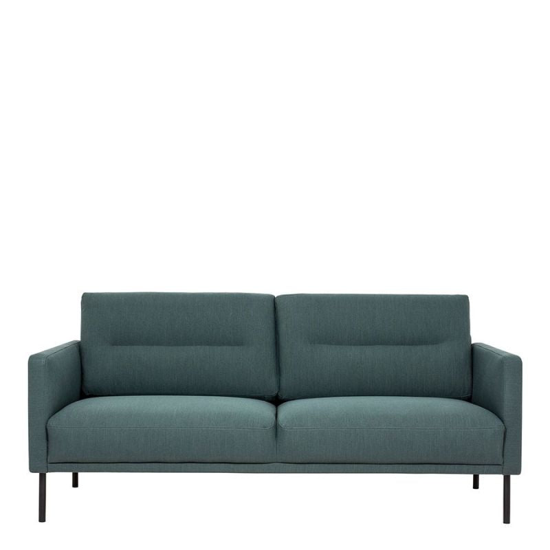 Larvik 2.5 Seater Sofa - Soul Dark Green, Black Legs W 1750 x H 790 x D 860mm-Sofa-FTG-