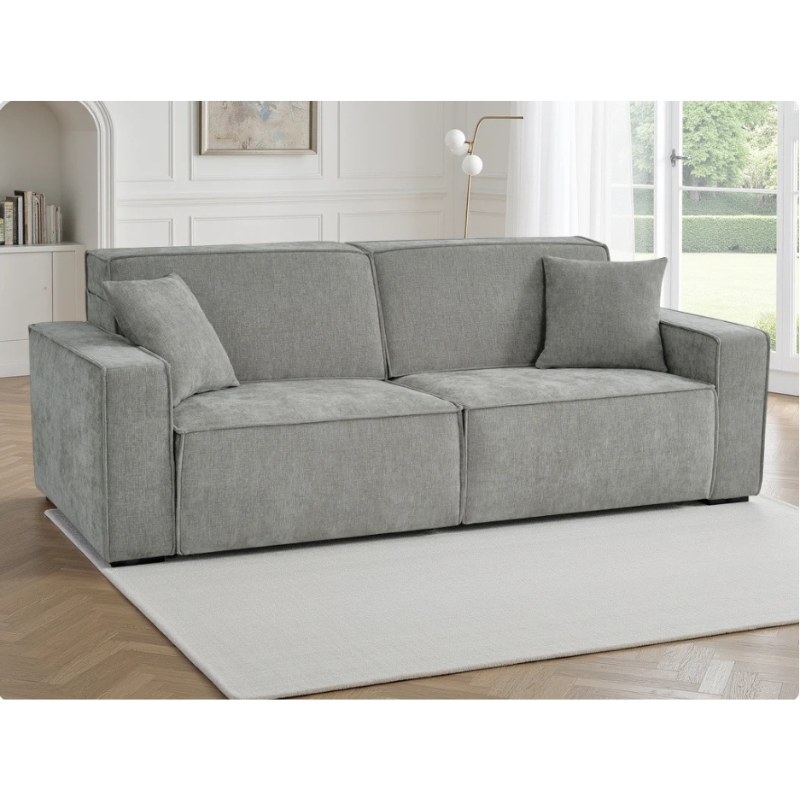 Houston Green Electric Sofabed 3 Seater | Modern Fabric Sofa Bed UK