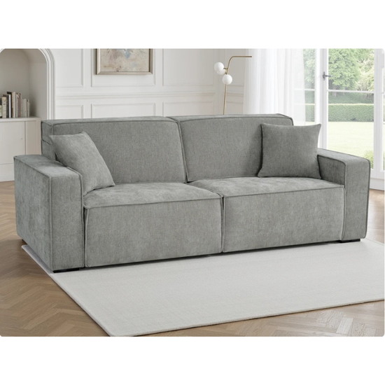 Houston Green Electric Sofabed 3 Seater | Modern Fabric Sofa Bed UK