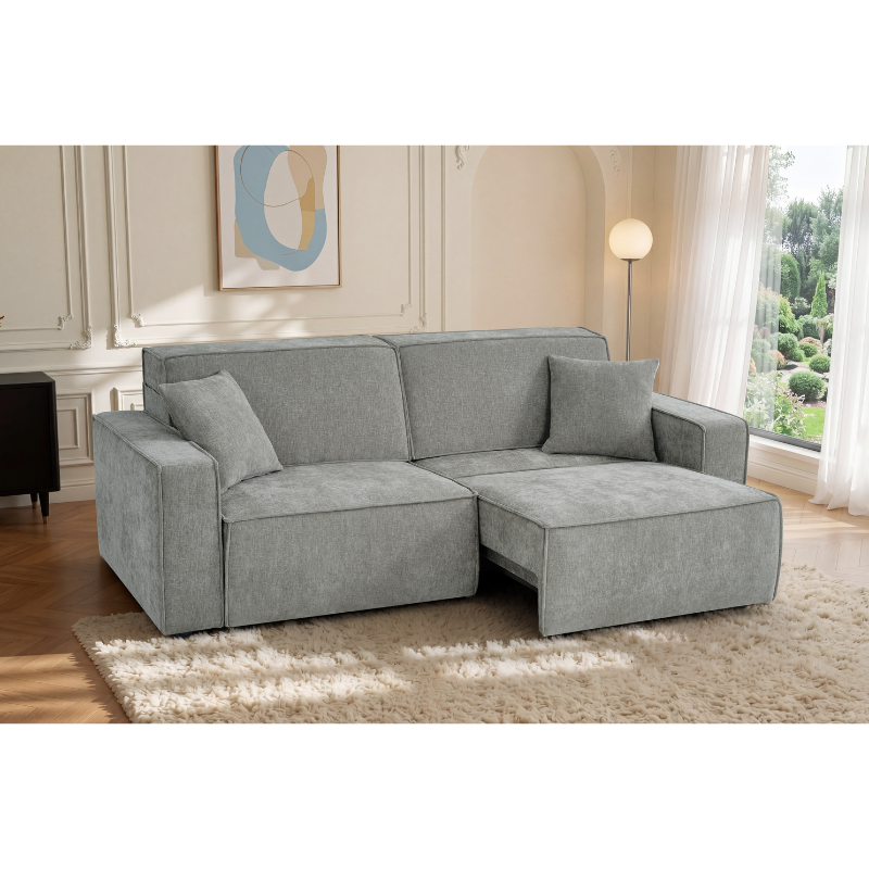 Houston Green Electric Sofabed 3 Seater | Modern Fabric Sofa Bed UK