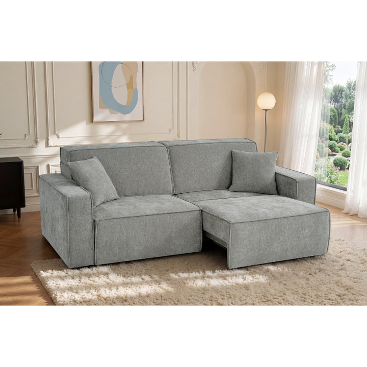 Houston Green Electric Sofabed 3 Seater | Modern Fabric Sofa Bed UK
