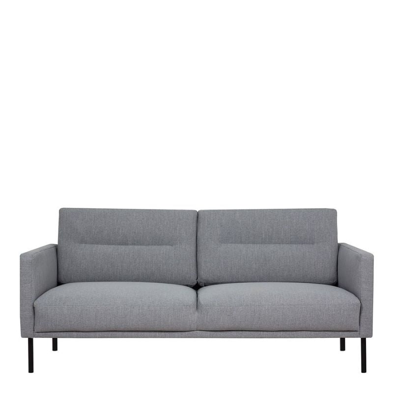 Larvik 2.5 Seater Sofa - Grey, Black Legs W 1750 x H 790 x D 860mm-Sofa-FTG-